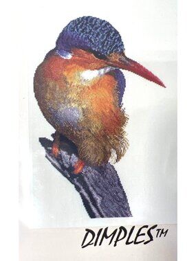 Rex Kingfisher Cross Stitch Pattern By Terrence Nolan For Dimples Designs